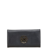 マイケルコース 長財布 ブラック レザー レディース Michael Kors 【中古】
